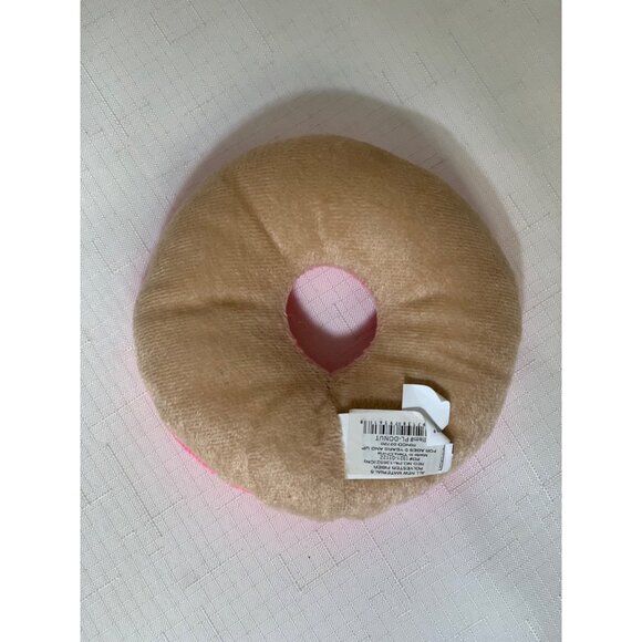 Plush Donut Toy With Sprinkles Pink Tan Small Soft Collectible  Stuffed Animal - Picture 2 of 3